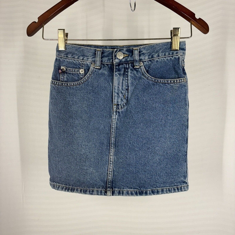 Polo Jeans Co. Ralph Lauren Girls Skirt Short Size 7 Denim